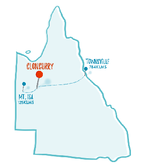 Map cloncurry location qld